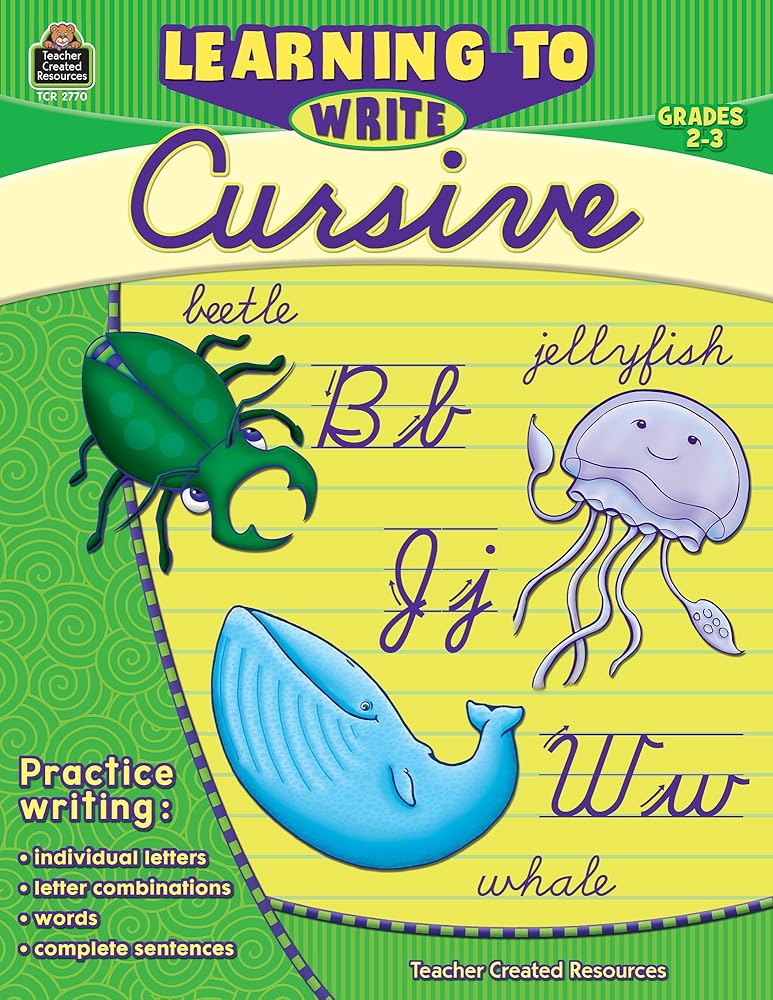 Learning to Write Cursive Grade 2-3: Grade 2-3 cover image