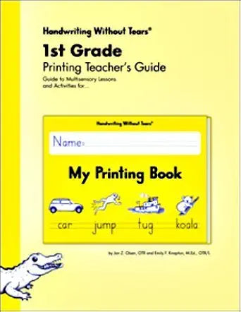 Handwriting Without Tears 1st Grade Printing Teachers Guide - My Printing Book cover image