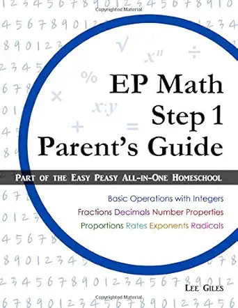 EP Math Step 1 Parent's Guide: Part of the Easy Peasy All-in-One Homeschool cover image