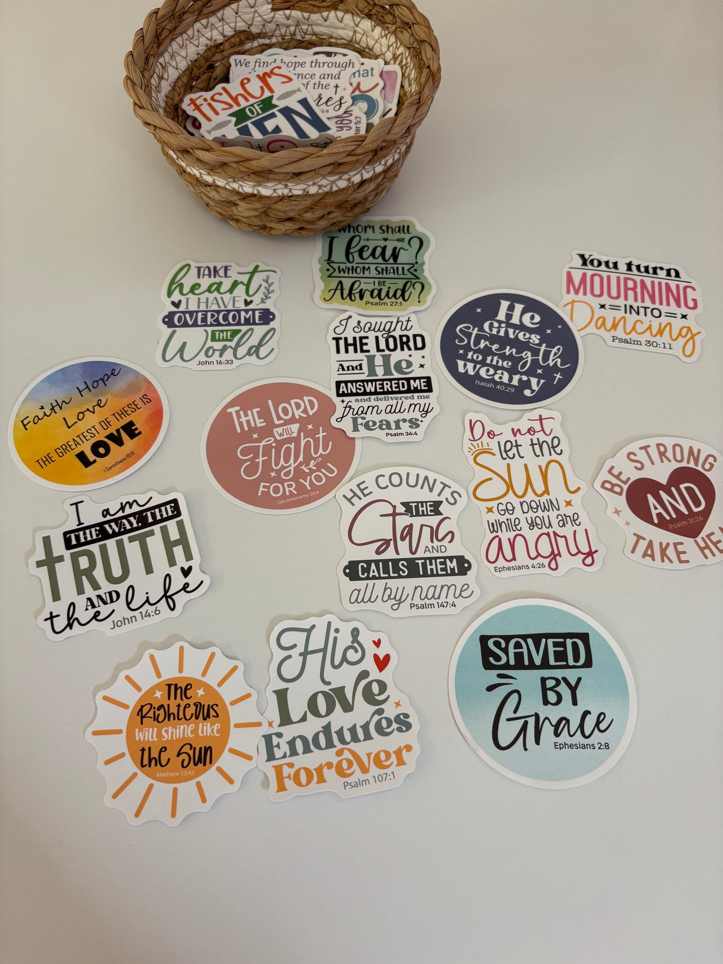Assorted stickers/bookmarks