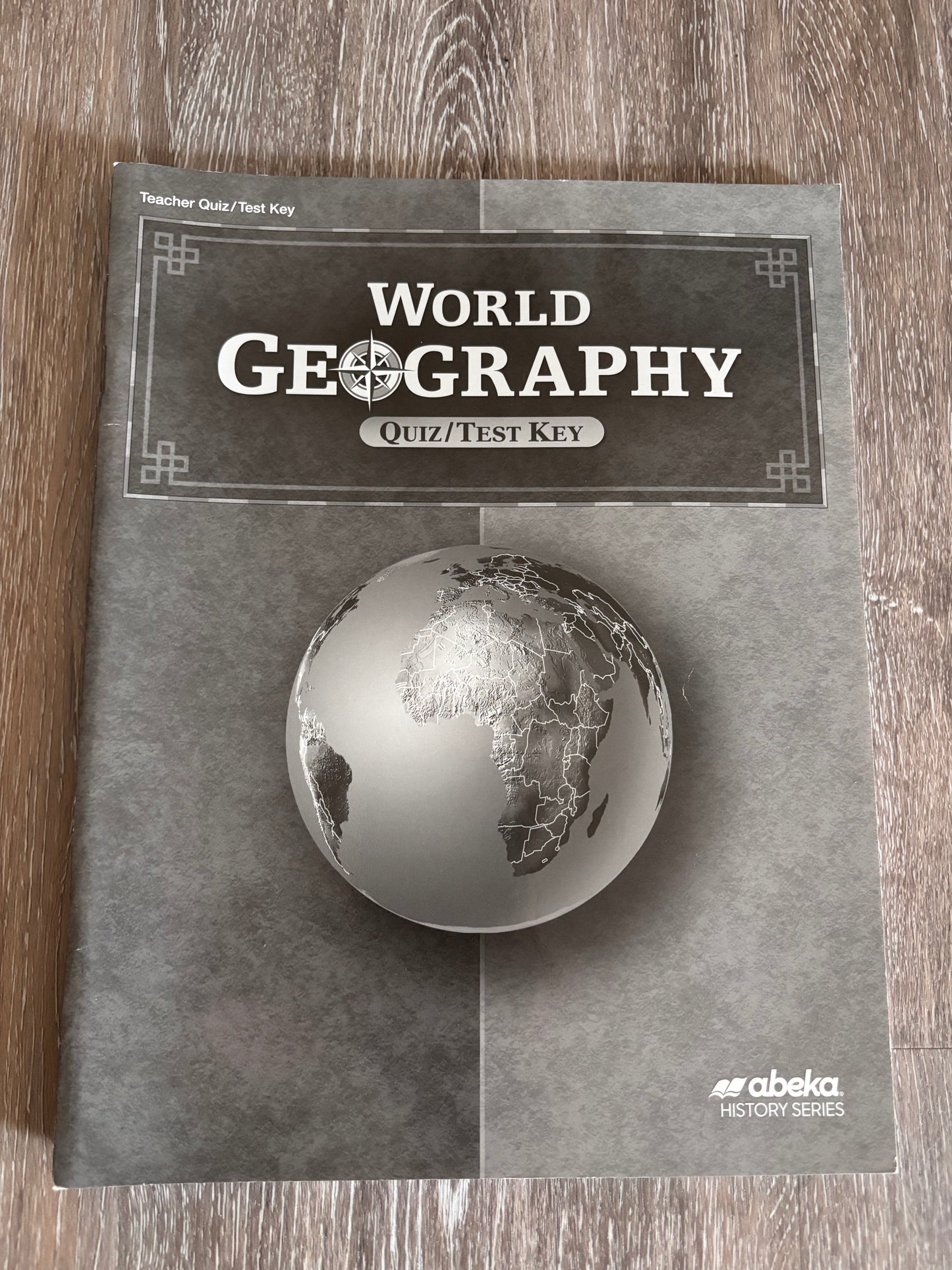 Abeka World Geography Quiz/Test Key