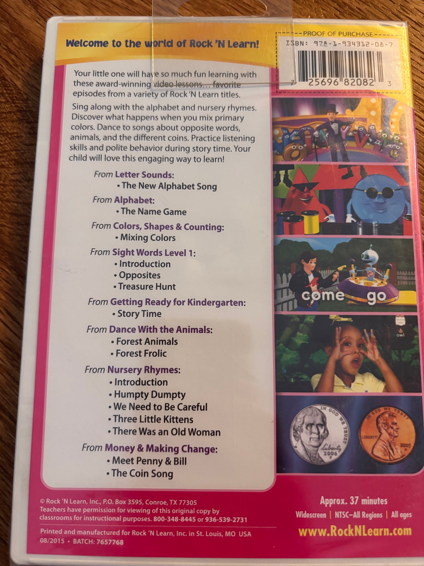 Rock n Learn Early Learning Fun DVD