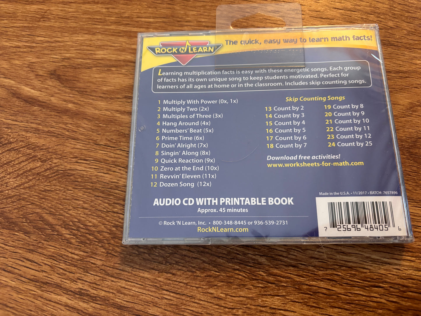 Rock n Learn Multiplication Rock CD