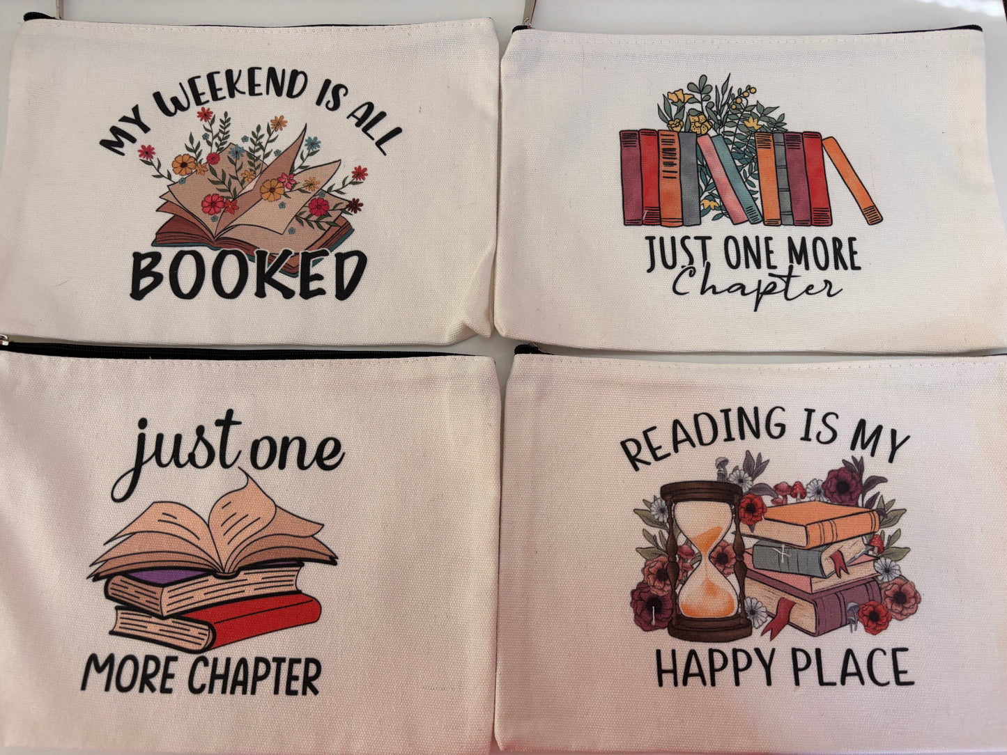 Assorted zipper bags/tote bags