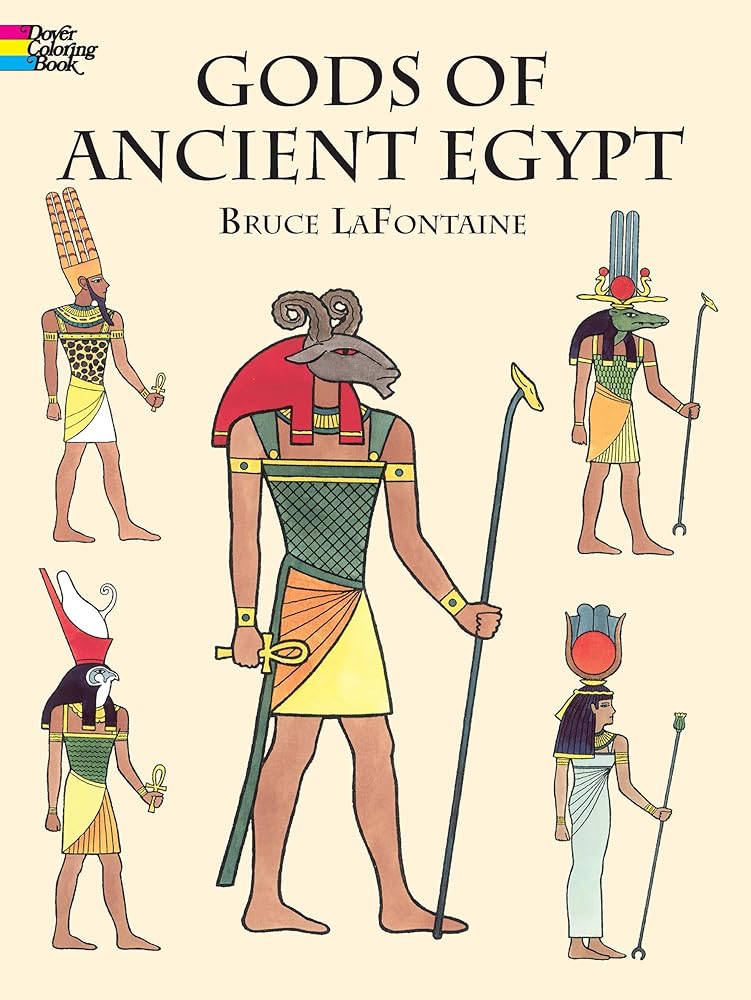 Gods of Ancient Egypt Coloring Book (Dover Classic Stories Coloring Book) cover image