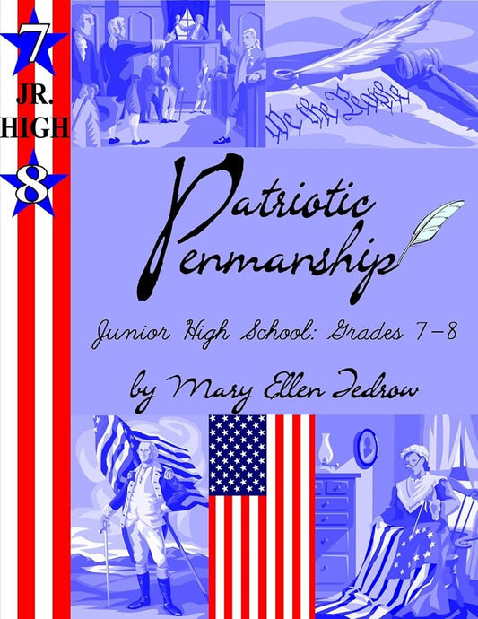 Patriotic Penmanship; Grades 7 & 8 (Little Yellow Book) cover image