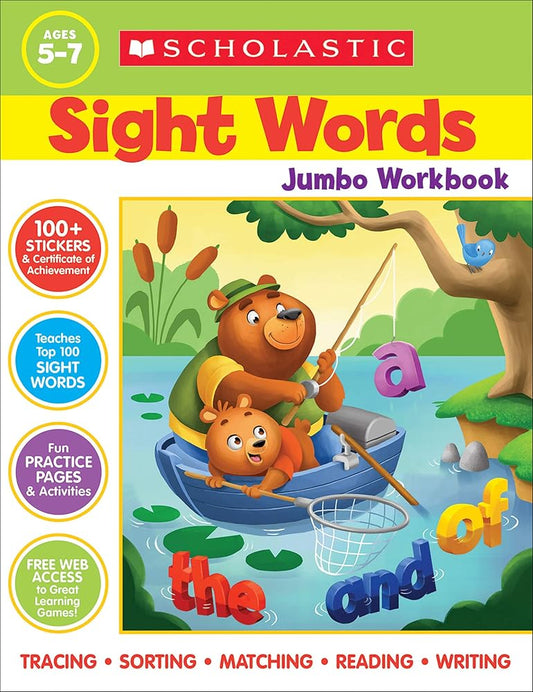 Scholastic Sight Words Jumbo Workbook cover image