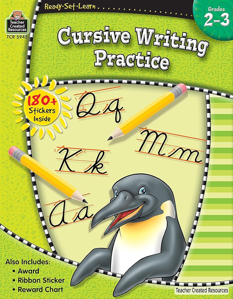 Ready•Set•Learn: Cursive Writing Practice, Grades 2–3 from Teacher Created Resources (Ready, Set, Learn Series) cover image