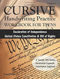 Learning Cursive: Handwriting Practice Workbook for Teens: With Declaration of Independence, United States Constitution & Bill of Rights Copybook cover image