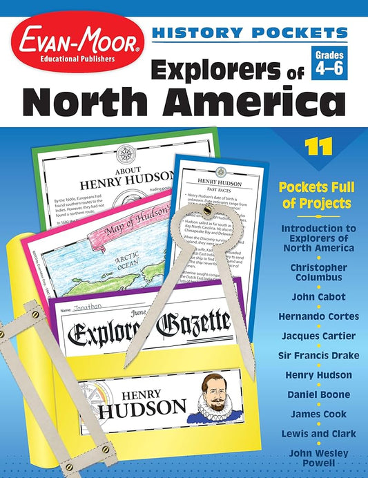 History Pockets: Explorers of North America, Grades 4-6+ cover image