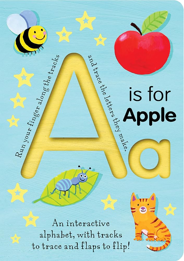 A is for Apple: An Interactive Alphabet With Tracks to Trace and Flaps to Flip! (Smart Kids Trace-and-Flip) cover image