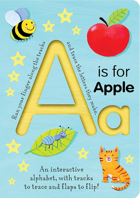 A is for Apple: An Interactive Alphabet With Tracks to Trace and Flaps to Flip! (Smart Kids Trace-and-Flip) cover image