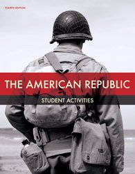 BJU Press The American Republic 4ED Student Activities Manual 298380 cover image