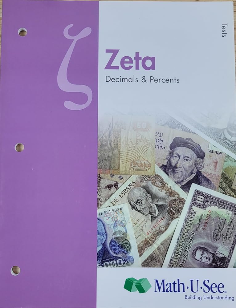 Zeta Decimals & Percents Student Workbook cover image