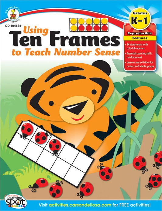 Using Ten Frames to Teach Number Sense, Grades K-1 cover image