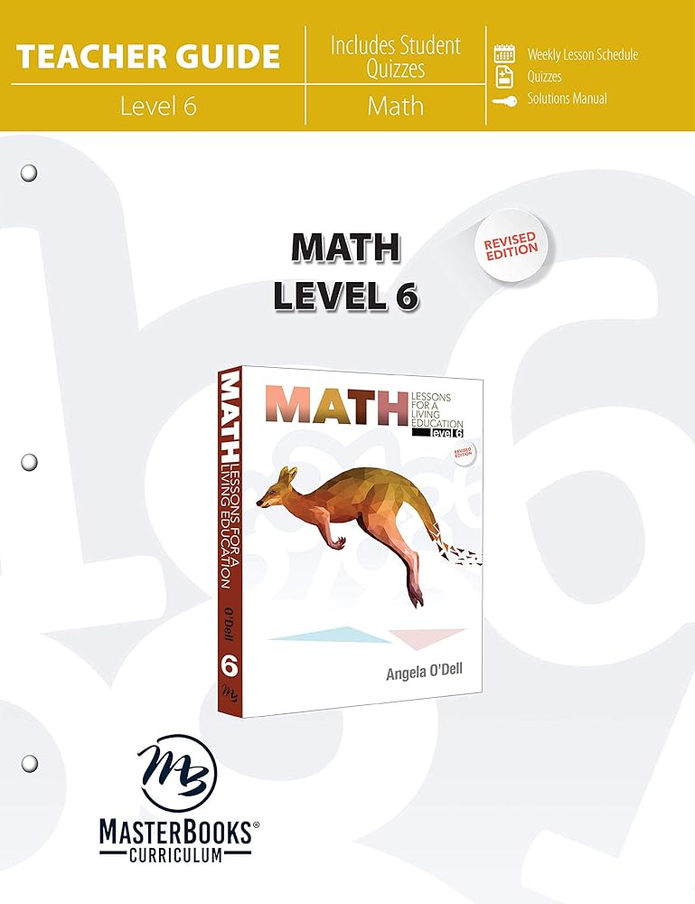 Math, Level 6 (Math Lessons for a Living Education, 6) cover image