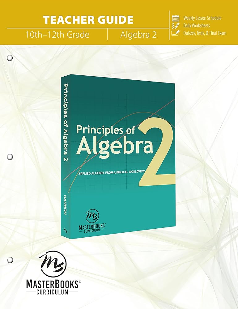 Principles of Algebra 2 (Teacher Guide) cover image