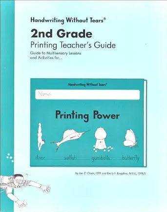Handwriting Without Tears 2nd Grade Printing Teacher's Guide - Printing Power by Jan Olsen cover image