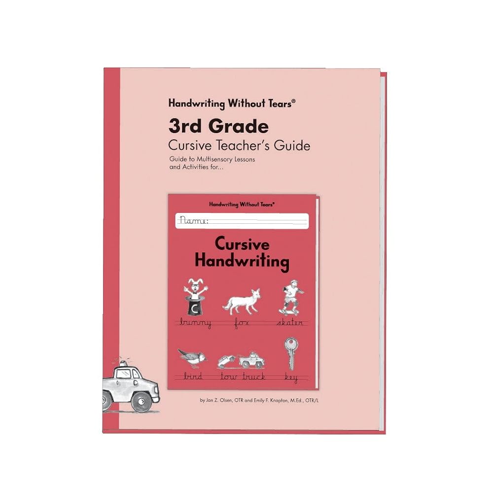 Handwriting Without Tears Double Line Teacher's Cursive Guide Grade 3 cover image