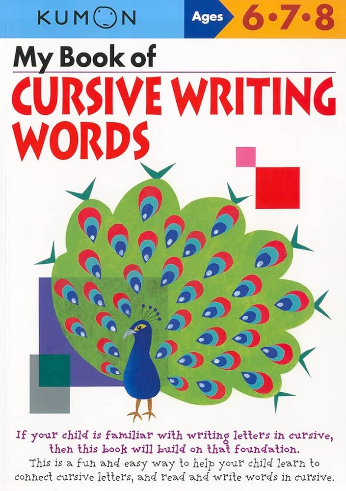 My Book Of Cursive: Writing Words (Cursive Writing Workbooks) cover image