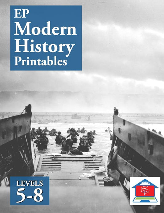 EP Modern History Printables: Levels 5-8: Part of the Easy Peasy All-in-One Homeschool cover image