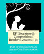 EP Literature and Composition I Reader Lessons 1-90: Part of the Easy Peasy All-in-One Homeschool cover image