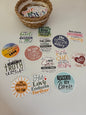 Assorted stickers/bookmarks