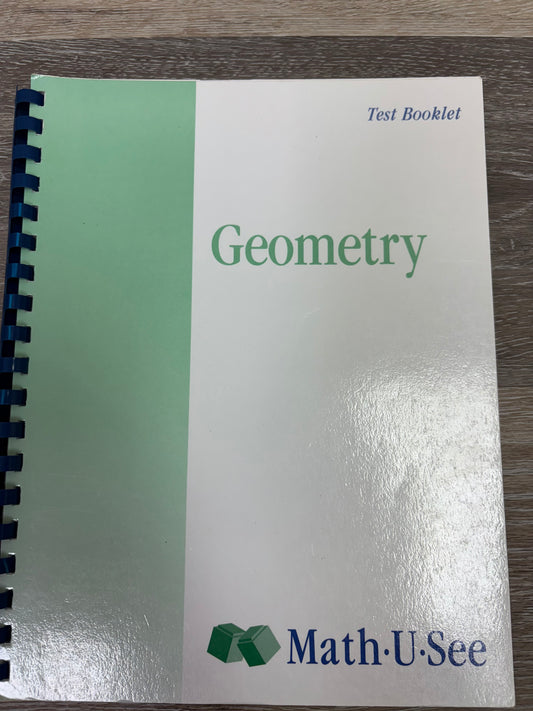 Math U See Geometry Test Booklet