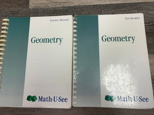 Math U See Geometry Teacher Manual and Test Booklet
