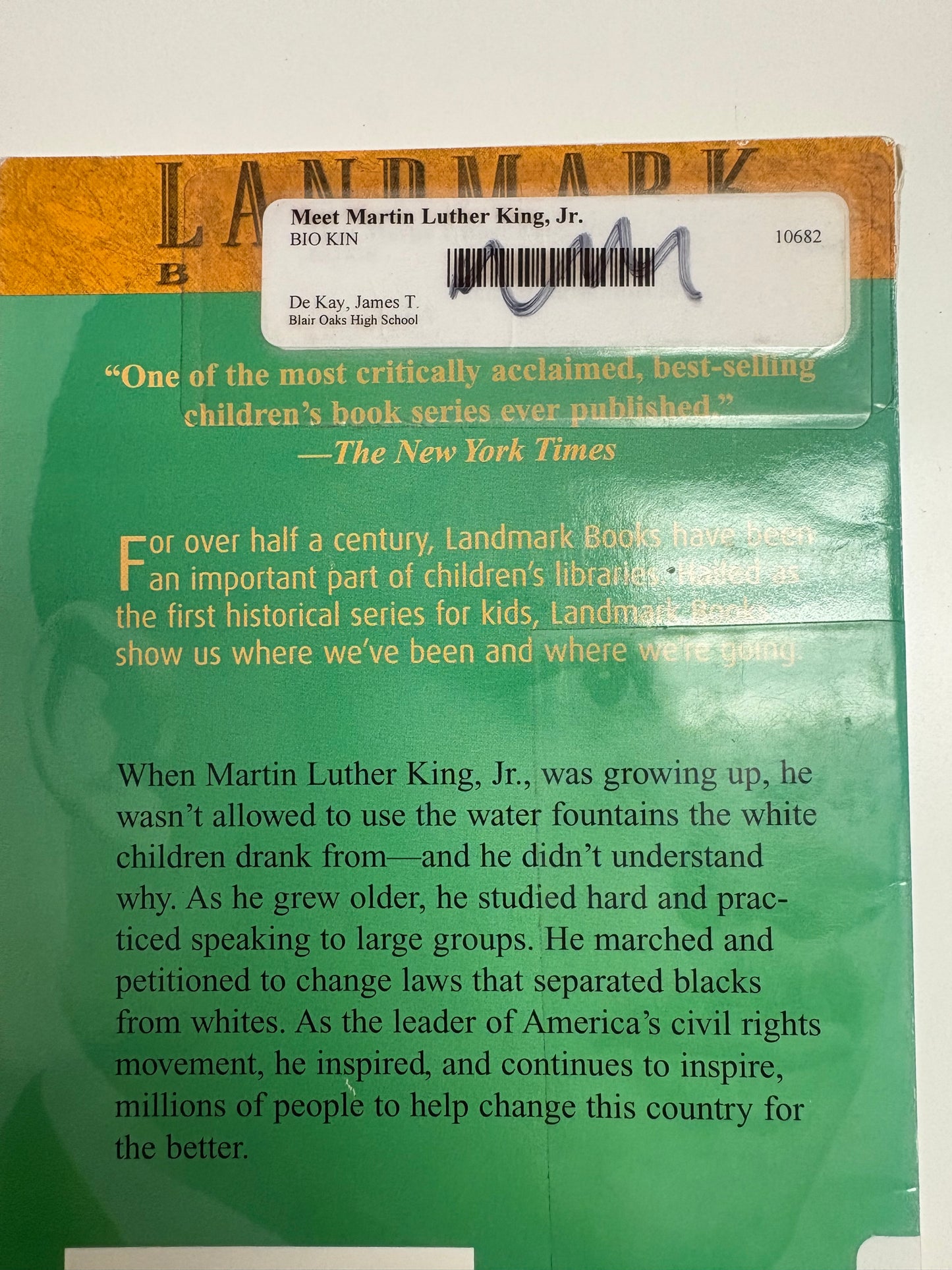 Landmark Books Meet Martin Luther King, Jr.
