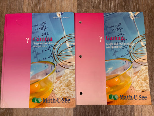 Math U See Gamma Instruction Manual and Test Booklet