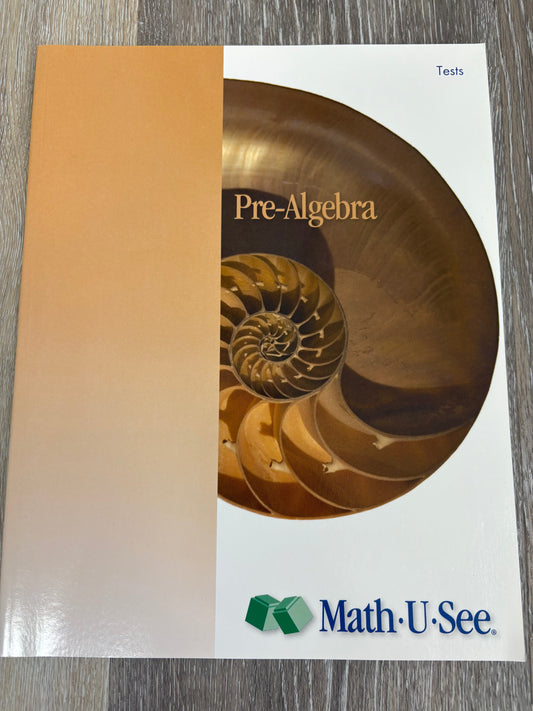 Math U See Pre-Algebra Tests