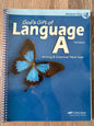 Abeka God’s Gift of Language A Answer Key 3rd ed.