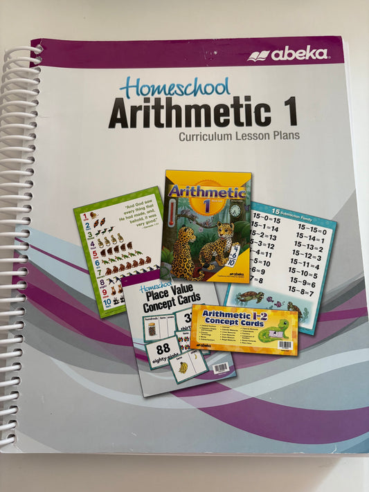 Abeka Arithmetic 1 Curriculum Lesson Plans