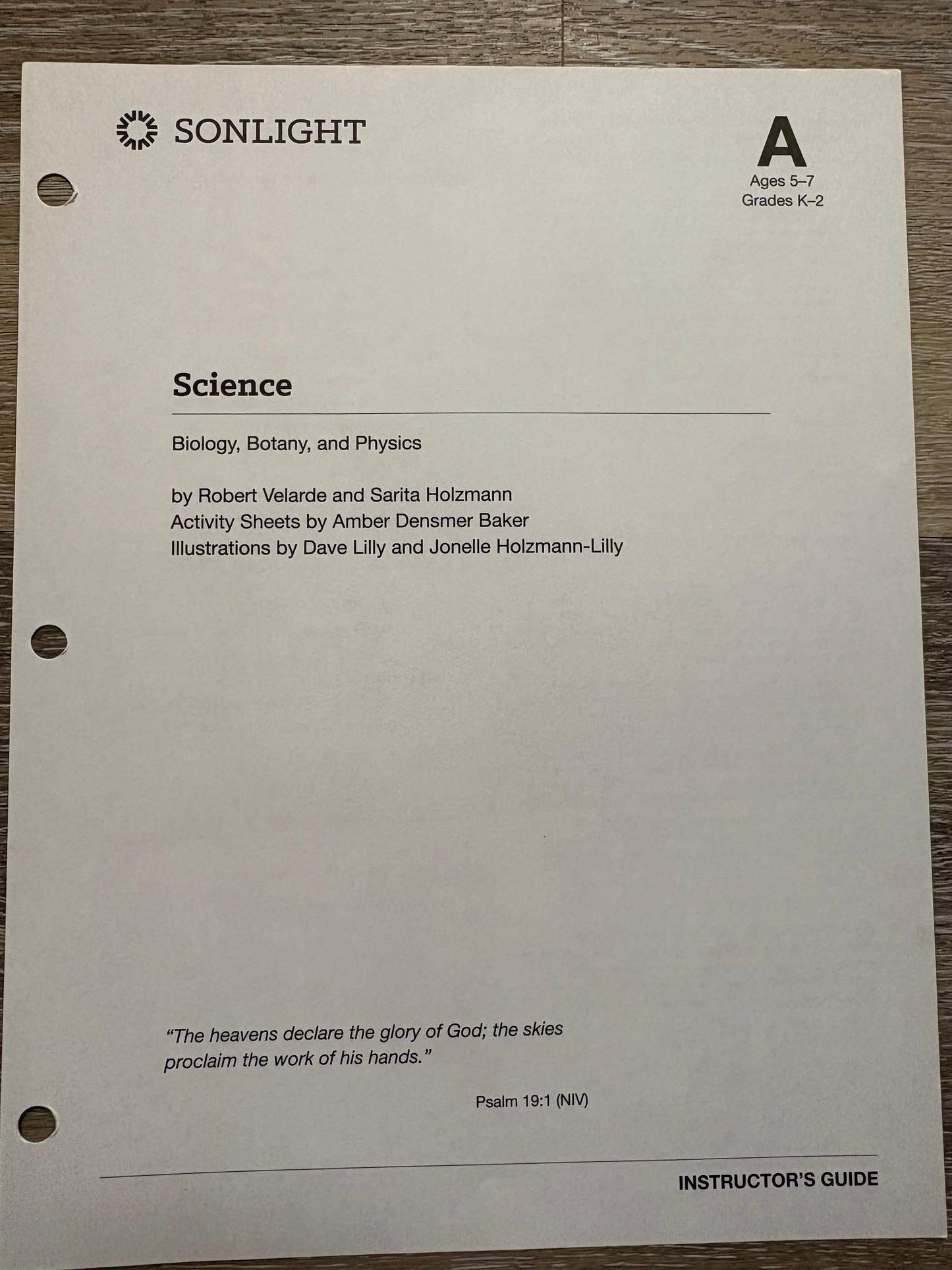 Sonlight Science A Level K