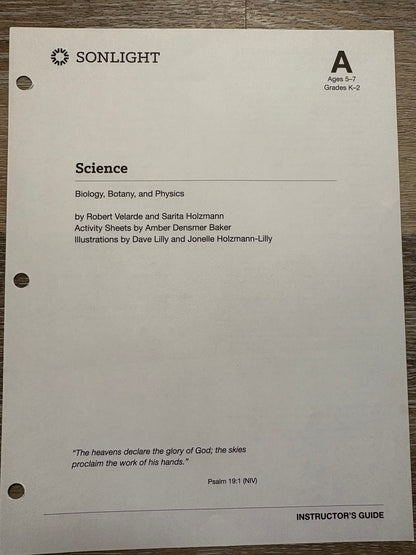 Sonlight Science A Level K