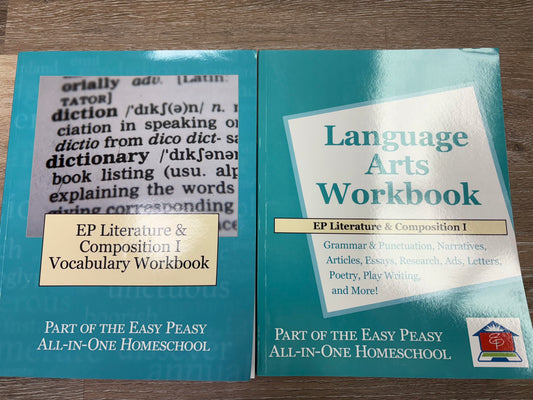EP Literature & Composition 1  Language Arts Workbook & Vocabulary Workbook