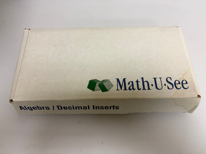 Math U See Algebra / Decimal Inserts