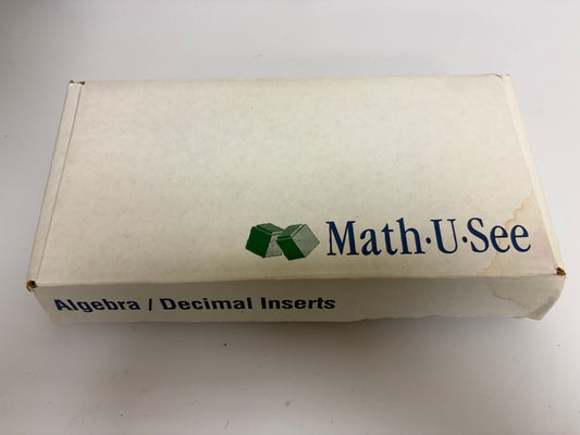 Math U See Algebra / Decimal Inserts