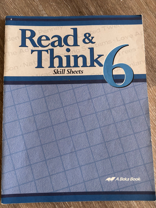 Abeka Read & Think Skill Sheets 6