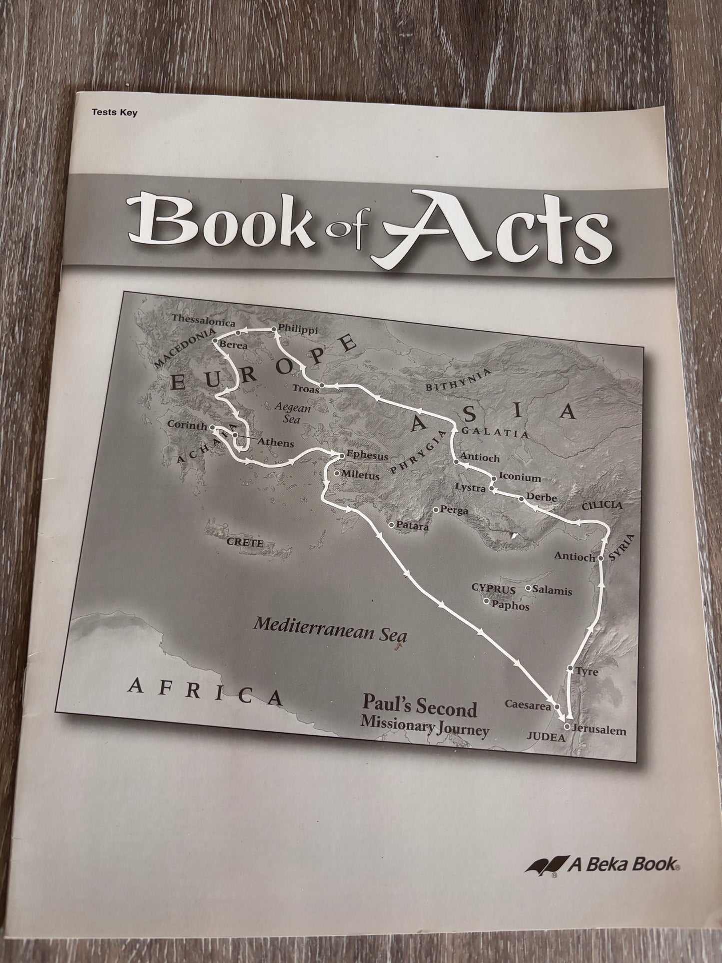 Abeka Book of Acts Test Key