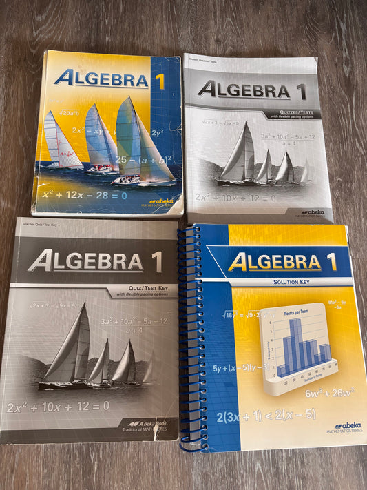 Abeka Algebra I Set