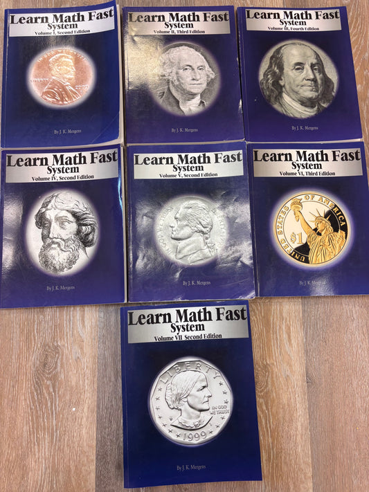 Learn Math Fast Vol 1-7